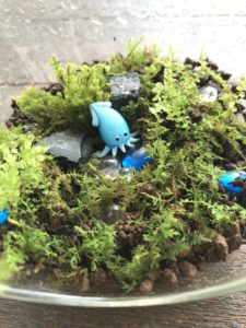 ガラスのイカがかわいい 海の苔リウム 倉敷グリーンファーム